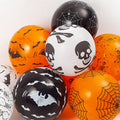 Halloween Skull Black Balloons (Set of Halloween Balloons)
