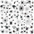 XIYOKA 80+ PCS Halloween Spider Web Temporary Tattoos Halloween Makeup Kit for Women Adults Halloween Face Tattoos Realistic 3D Spider Web Fake Tattoos for Kids Halloween Temporary Tattoos